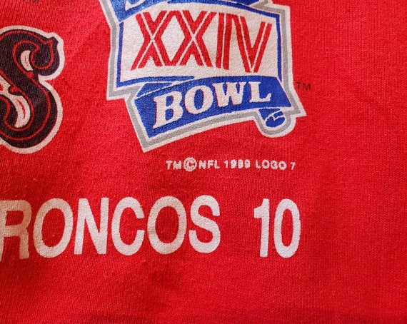 San Francisco 49ers Vintage Super Bowl XXIV Crewn… - image 5