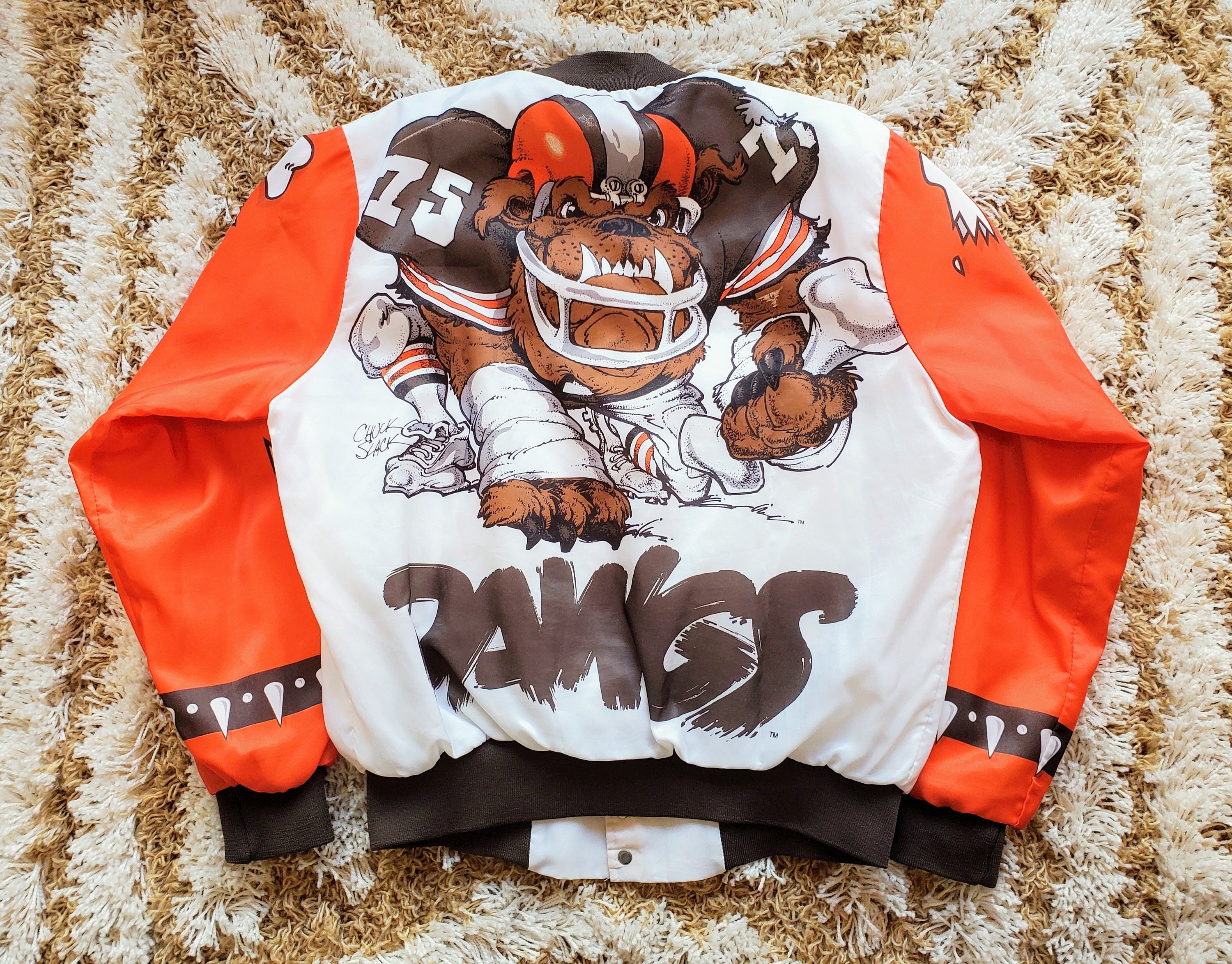 Men's Nike Orange Cleveland Browns Fan Gear Historic Anorak Quarter-Zip  Pullover Jacket