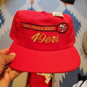 Vintage San Francisco 49ers Forty Niners Red Snapback Football Hat