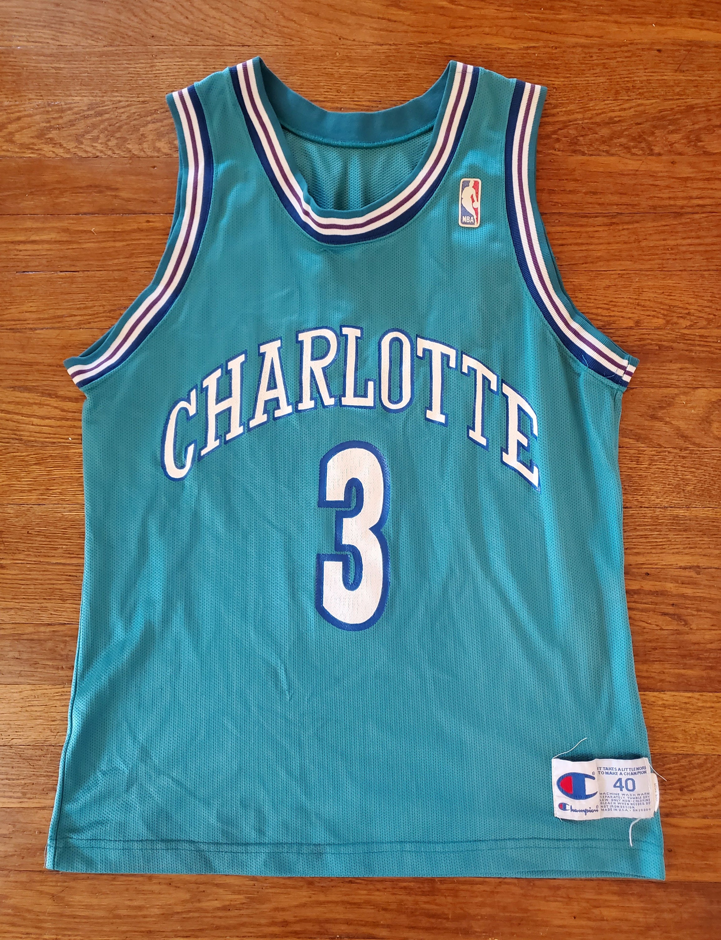 NBA JERSEY VANCOUVER GRIZZLIES BRYANT REEVES CHAMPION SZ 44 RARE MEMPHIS  VINTAGE