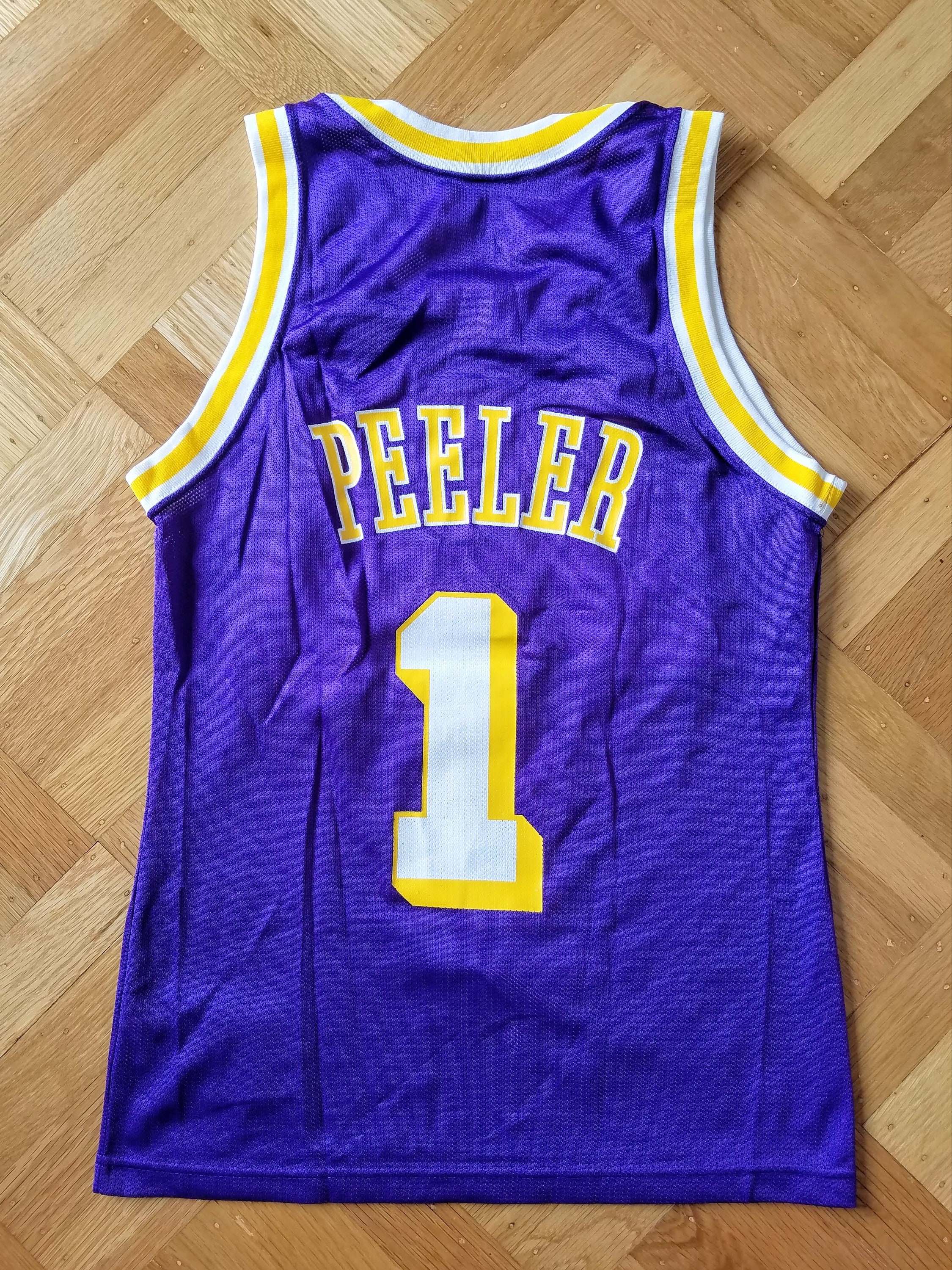 Rare - Anthony Peeler - Los Angeles Lakers - Champion Jersey - Men's Size  XL
