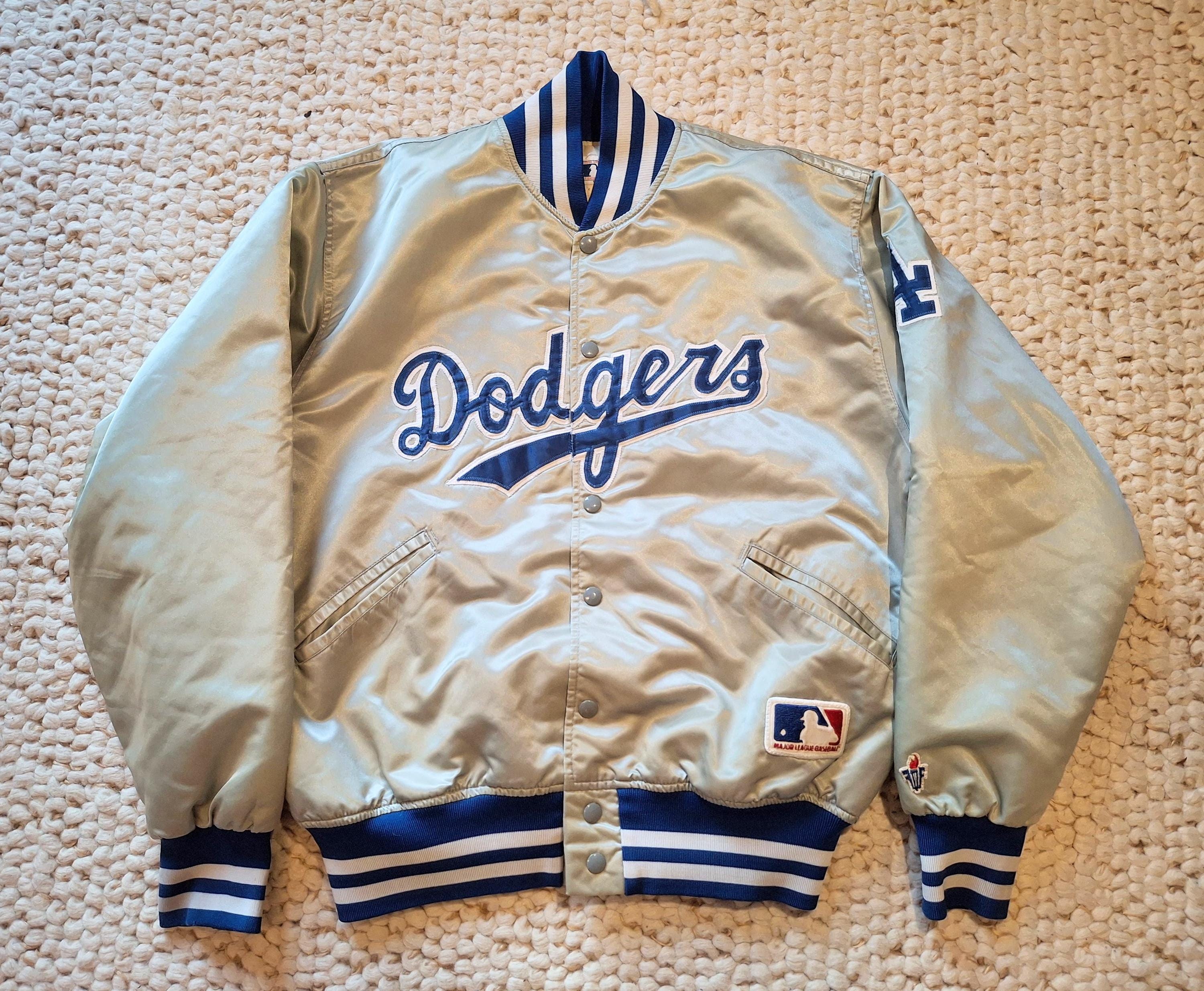 Los Angeles Dodgers Vintage Felco Jacket L Rare 90s Satin MLB 