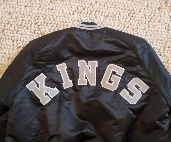 1990s Chalk Line Los Angeles Kings Satin Bomber Jacket Made in 