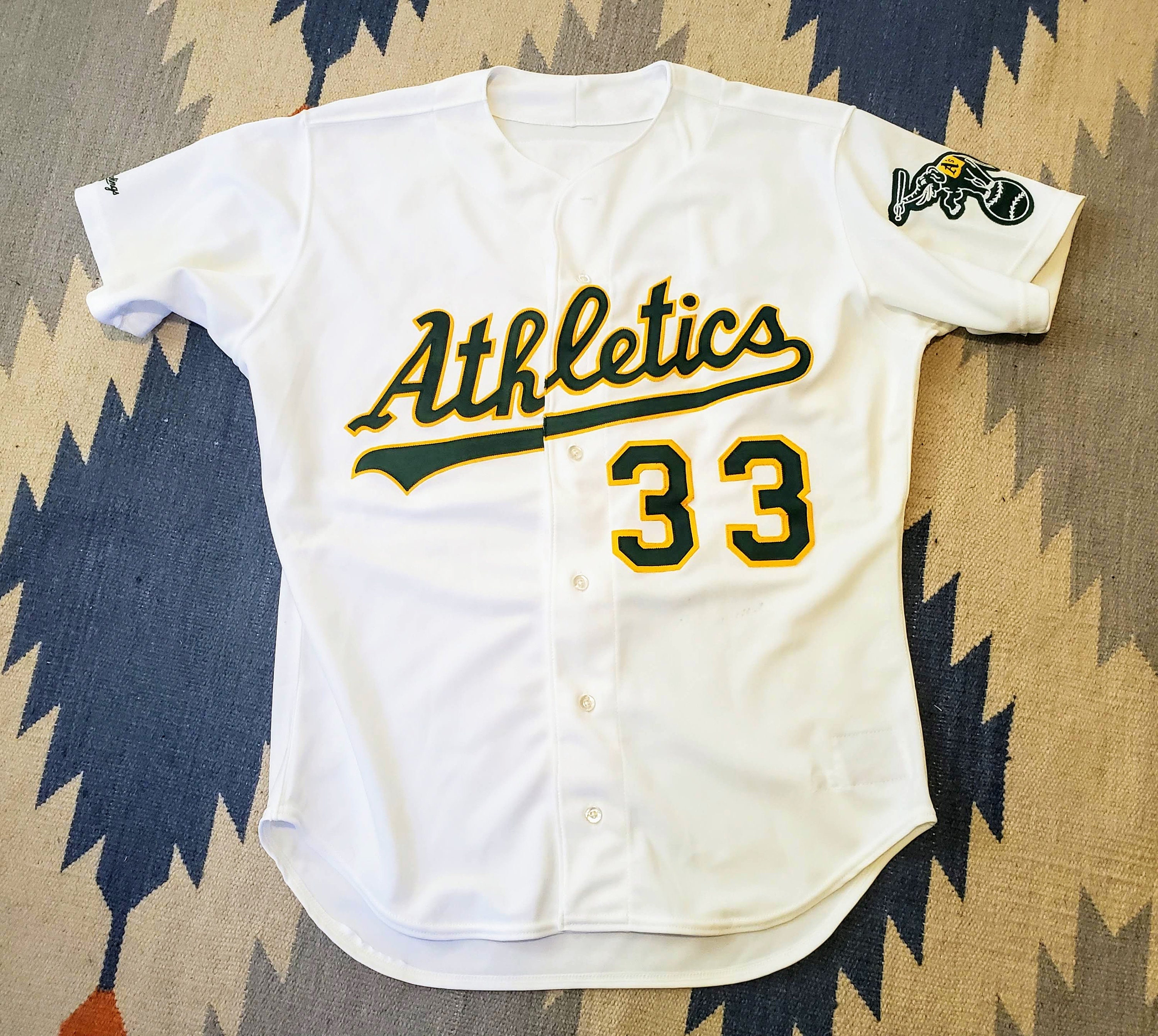 Vintage Oakland A's Athletics Jose Canseco Baseball Jersey Rawlings 40  Authentic