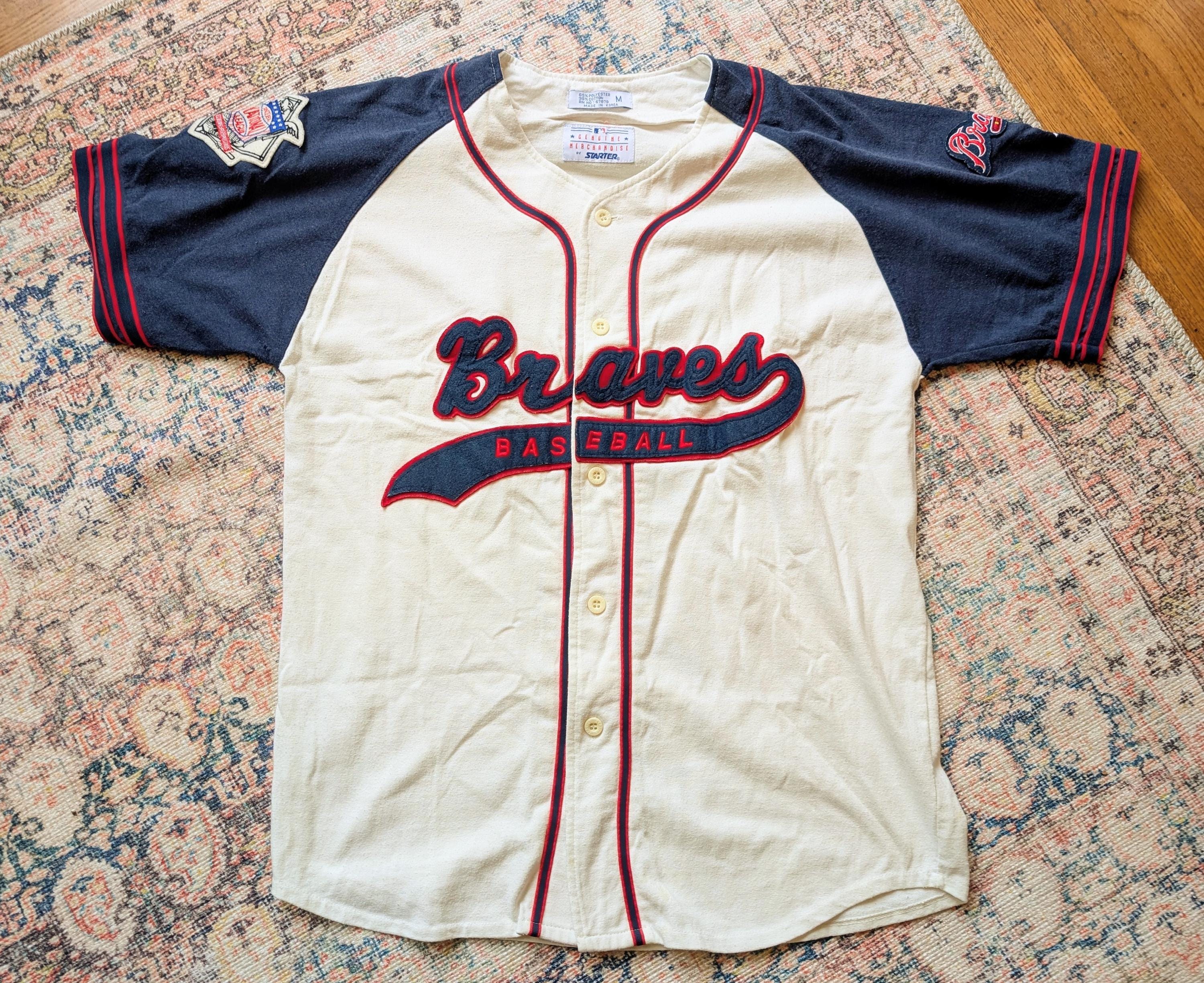 Atlanta Braves Jersey Vintage - Etsy