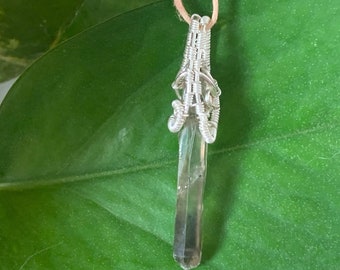 Wire Wrapped Smoky Quartz Mini Pendant Record Keeper