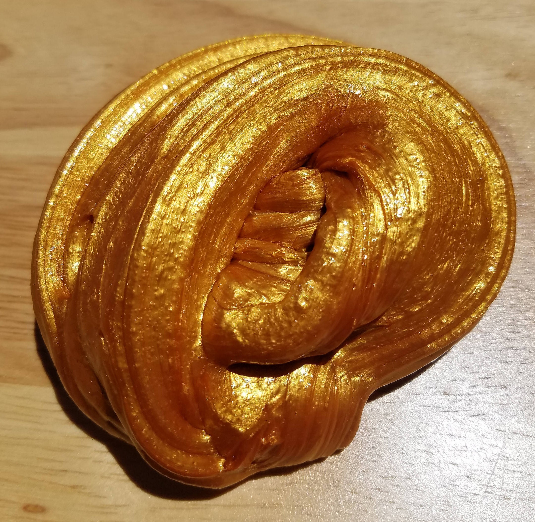 Gold Metallic Slime/clear slime/fluffy slime/butter Etsy