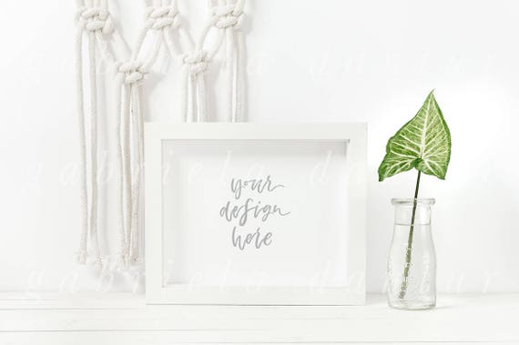 Frame Mockup Styled Stock Photo Artwork Mockup Your Artwork