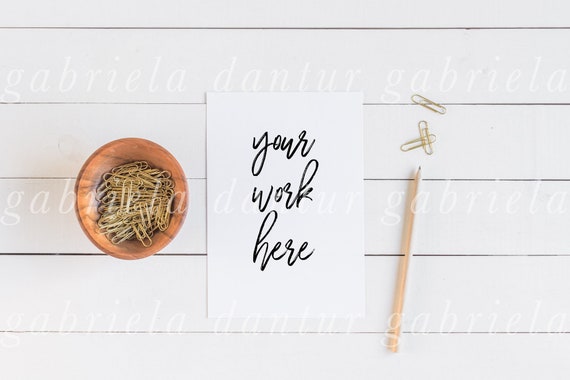 Desk Mockup Paper Mockup Art Print Mockup Your Design