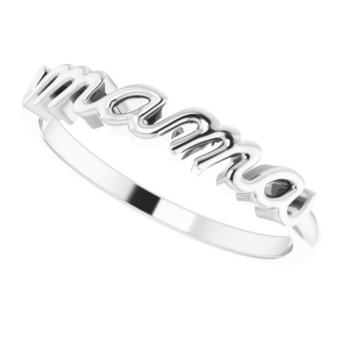 Mama Rind Mama Ring, Stackable Ring for Mama, Mama Dainty Ring - Etsy