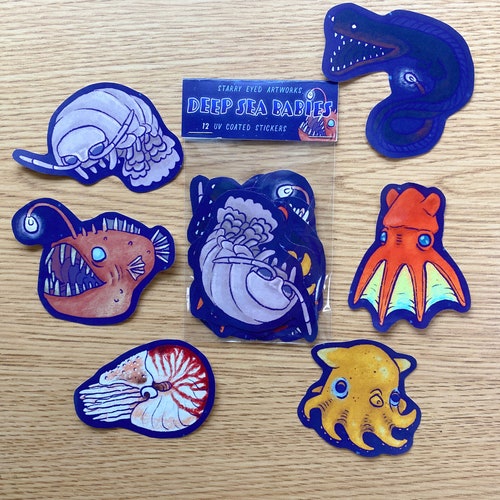 Deep Sea Babies Sticker Set (12 Stickers)