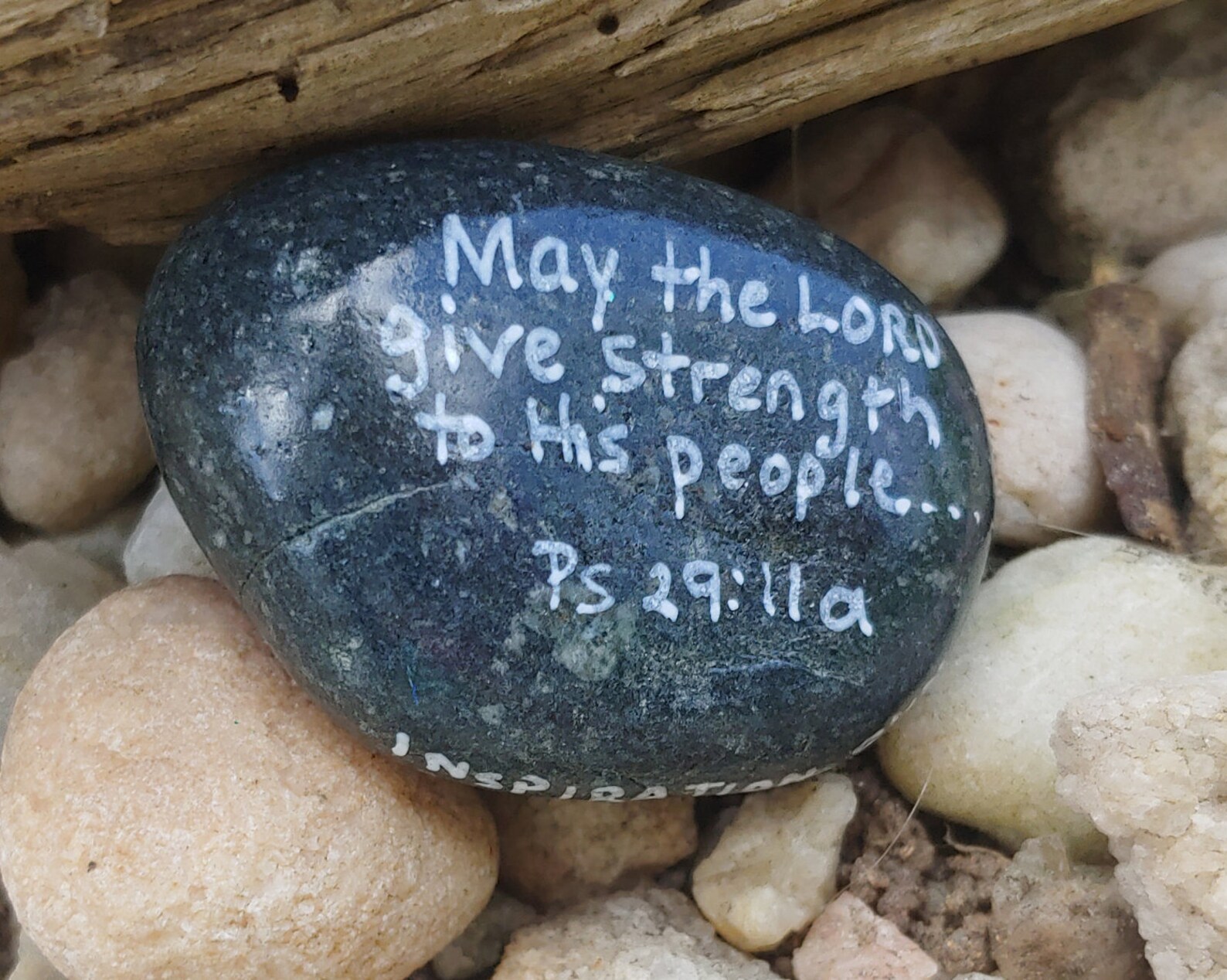 Prayer Rock Strength to His People small painted rock Etsy