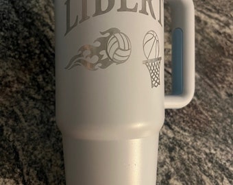 Add an engraved name to a tumbler
