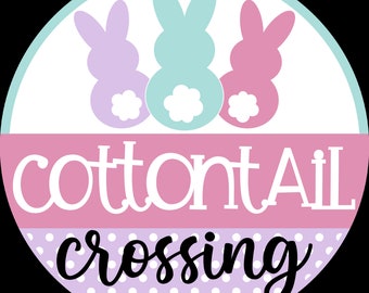 Cottontail Crossing, Easter Door Hanger DIY