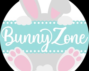 Bunny zone, Easter Door Hanger DIY