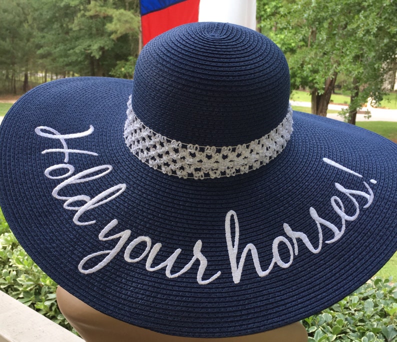 embroidered floppy hat