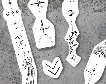 Lasts up to 1 day |  Hailey Bieber Temporary Tattoo Temp Tat Baldwin Celebrity Idea Halloween Purim Delicate Minimalist Hand Body