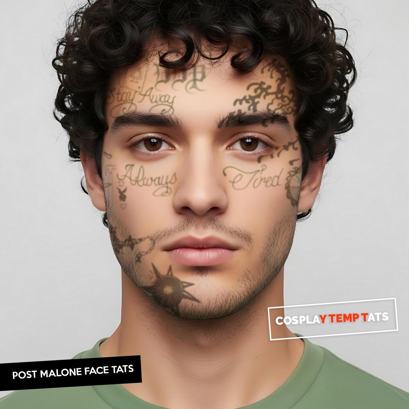 Post Malone Under-Eye Tattoos Trend