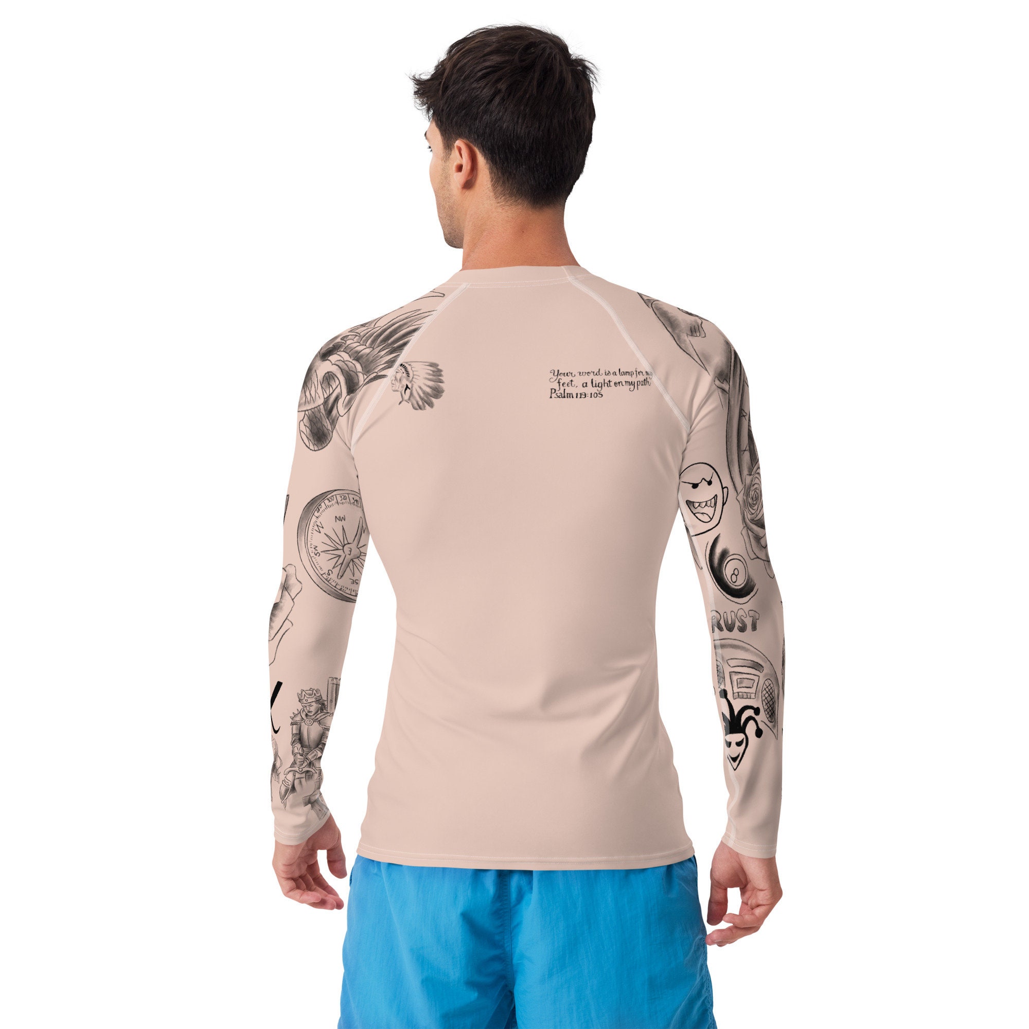 Justin Bieber Tattoo Shirt, Halloween Costume Cosplay, Adult Fitted Rash  Guard - Etsy Finland, image size:2000x2000