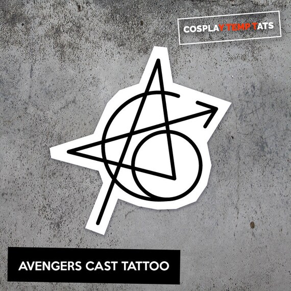 Avengers Cast Temporary Tattoo Temp Tat Tatoo Tatto Superhero - Etsy