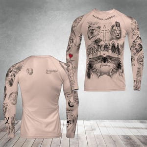 Justin Bieber Tattoo Costume Shirt – Realistic Pop Star Ink Look image 3