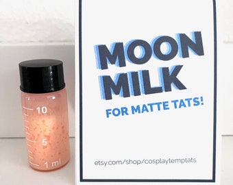 MOON MILK Temporary Tattoo Matte Shine Remover Blender Setting Liquid Realistic Last Longer Magic