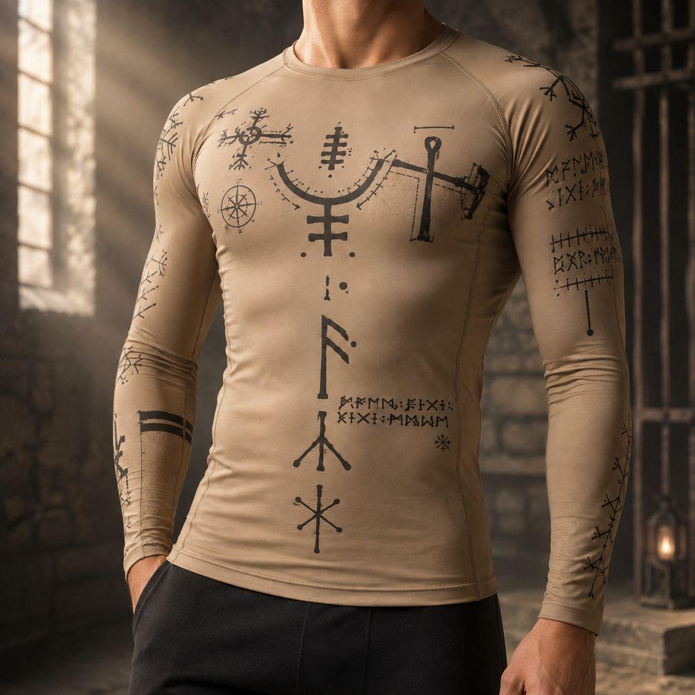 トップス rurumu: 23AW tattoo motif long sleeve Long Sleeve Tattoo Top - Etsy