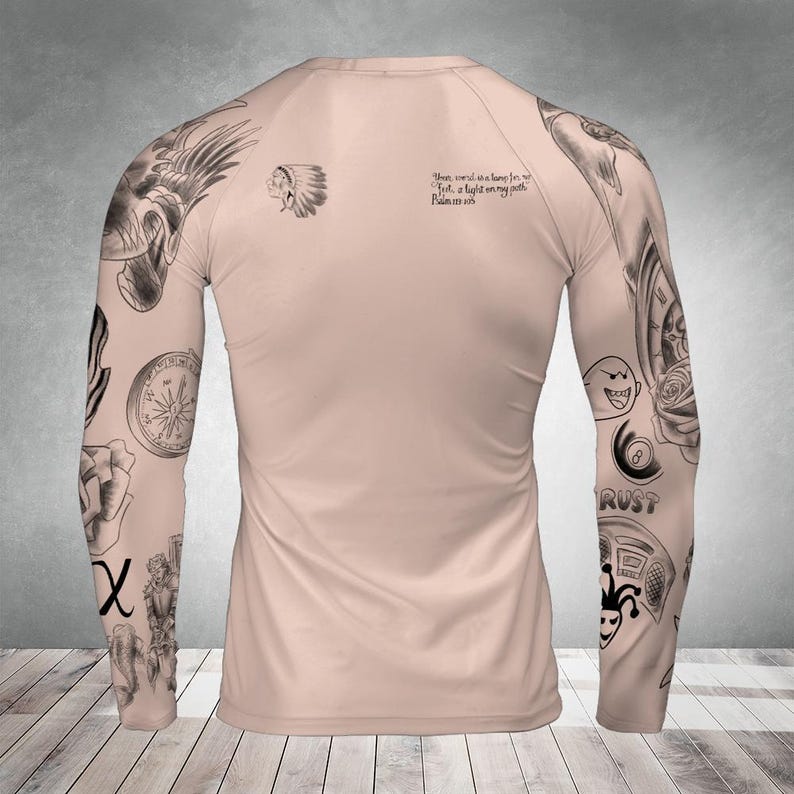 Justin Bieber Tattoo Costume Shirt – Realistic Pop Star Ink Look image 4
