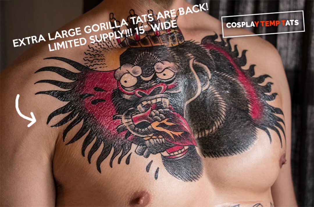 100 Unique Gorilla Tattoos Youll Need to See  Tattoo Me Now