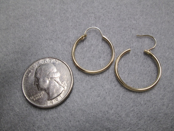 14kt.Gold Hoop Earrings>14kt.Everyday Hoops>Real … - image 4