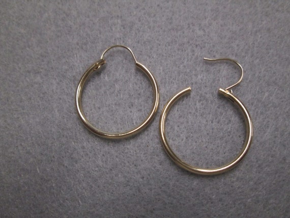 14kt.Gold Hoop Earrings>14kt.Everyday Hoops>Real … - image 3