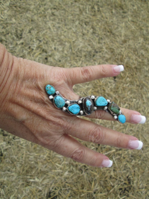 Native American Handcrafted 925 Sterling TURQUOISE