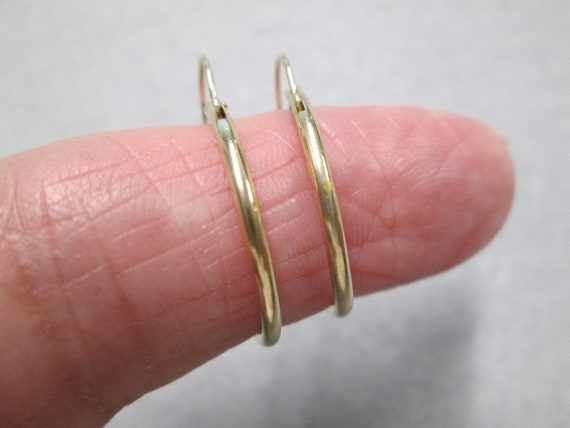 14kt.Gold Hoop Earrings>14kt.Everyday Hoops>Real … - image 2