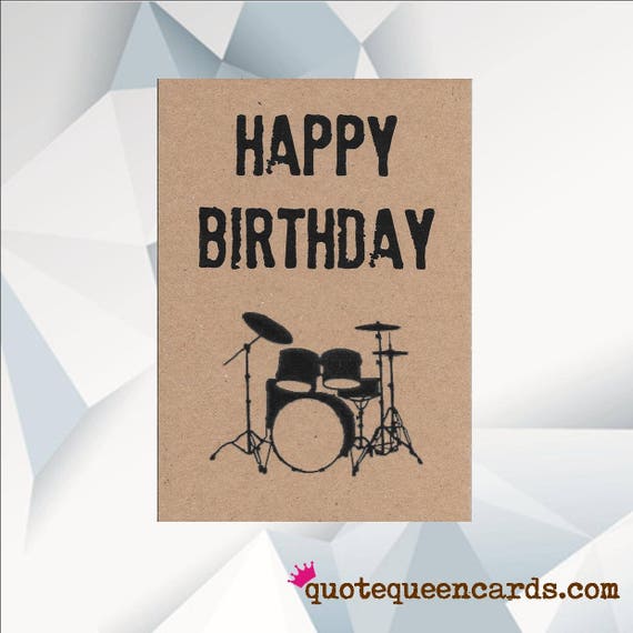 Joyeux Anniversaire Drum Kit Musique Carte Etsy Joyeux Anniversaire Drum Kit Musique Carte Etsy