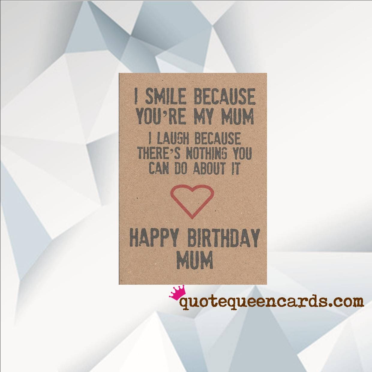FUNNY BIRTHDAY Card for MUM Funny Birthday Card Mum Funny - Etsy FUNNY BIRTHDAY Card for MUM Funny Birthday Card Mum Funny - Etsy