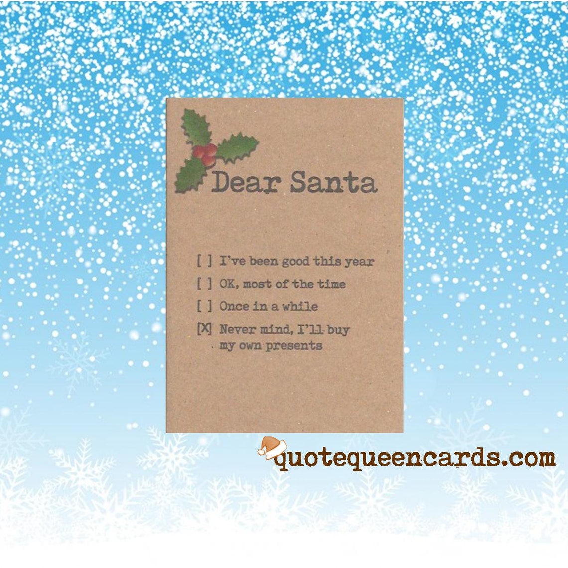 FUNNY CHRISTMAS CARD Funny Christmas Card for Friend - Etsy