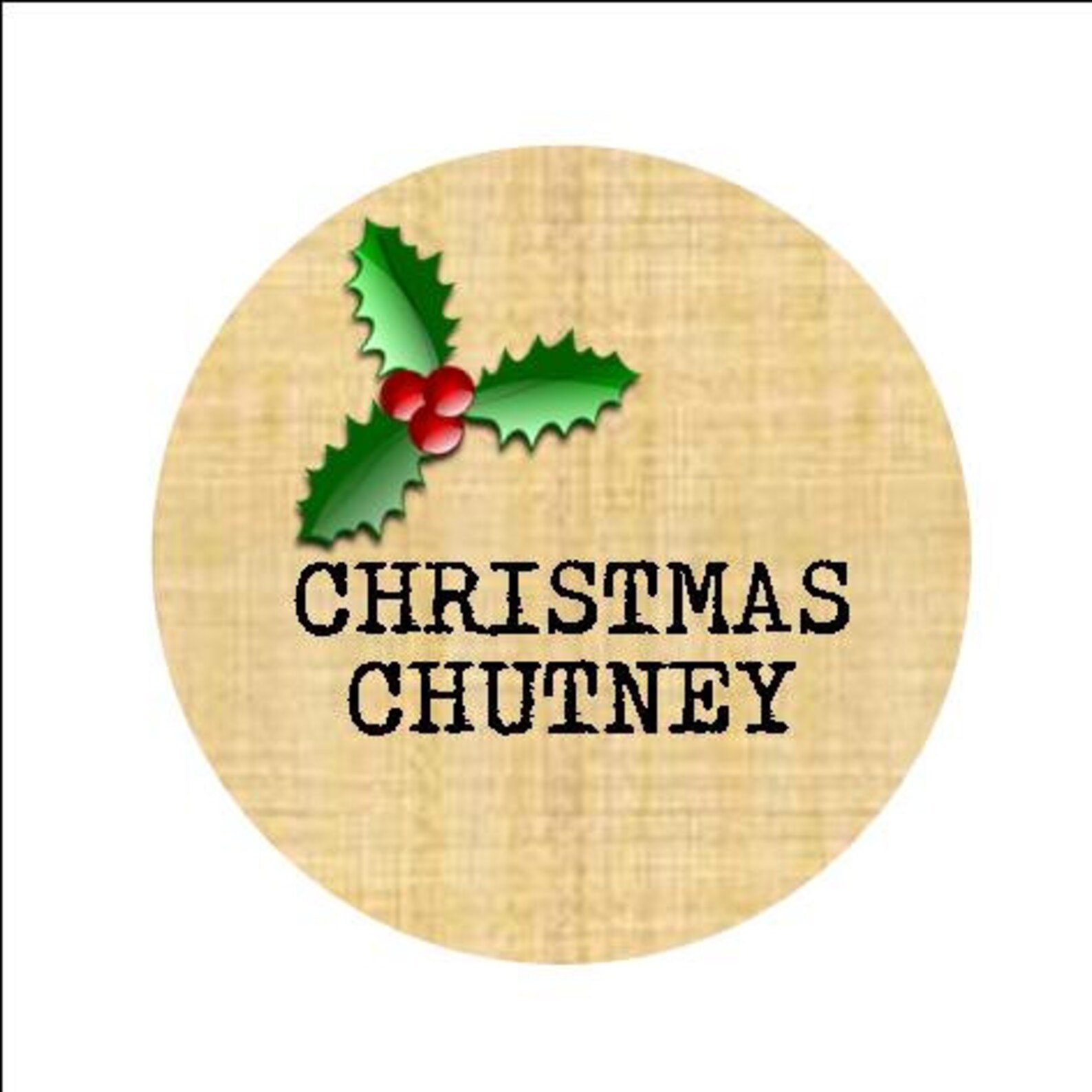 24 X Personalised Christmas Chutney Sticky Labels Handmade Etsy