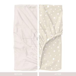 Mockup fitted sheet - Create product images with mockup - Fitted sheet/fitted sheet/ - psd digital download