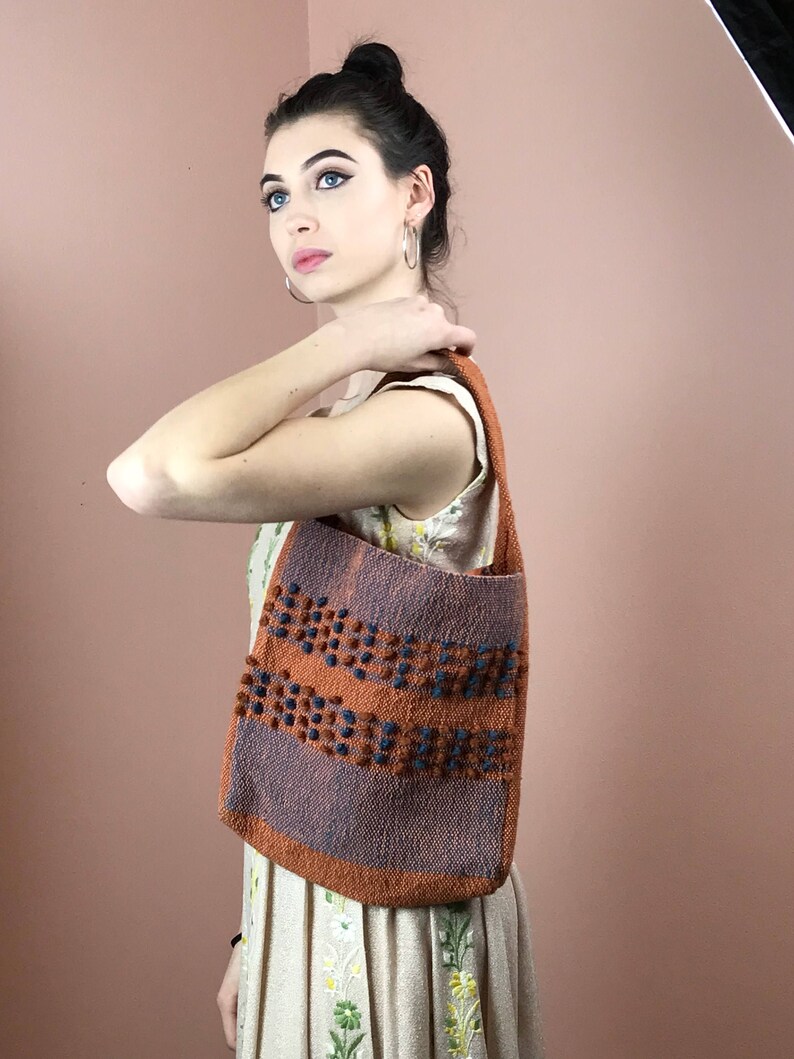 Textured earth tone market bag or tote