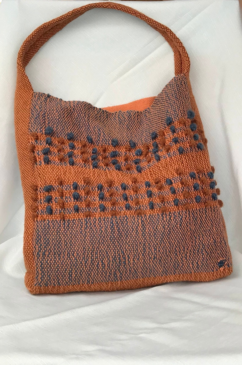 Textured earth tone market bag or tote