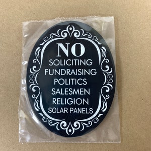 No solar soliciting sign no solar panels
