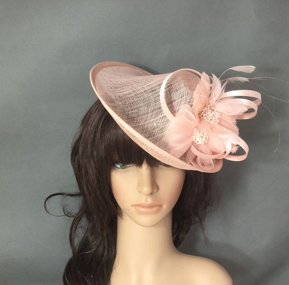 light pink fascinator hat