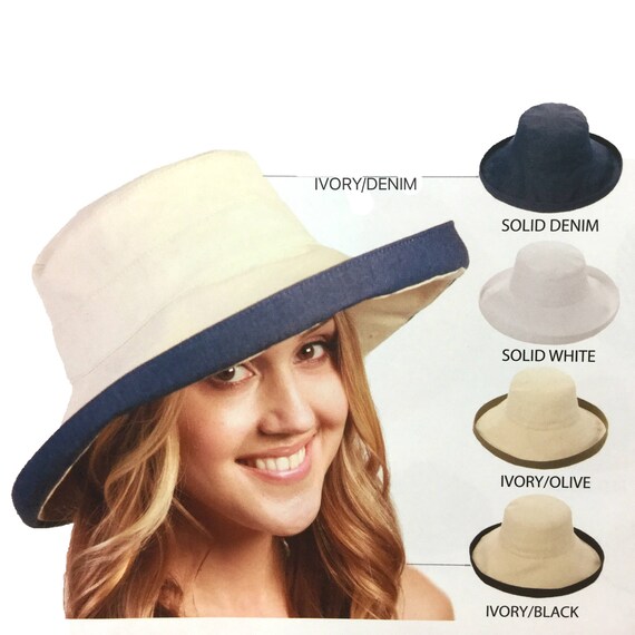 women's soft brim cotton sun hat