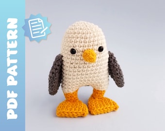 Amigurumi Mini Crochet Seagull Pattern by hello woollen