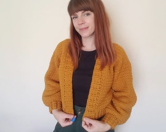 Lemon Peel Cropped Cardi PDF Pattern