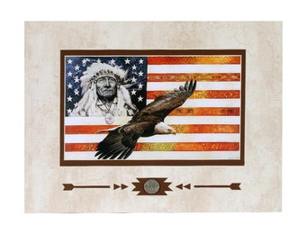 11X14 &quot;Spirit of America&quot; Showcase Print | By Internationally Acclaimed Artist David Behrens |  Old Town- Albuquerque, NM