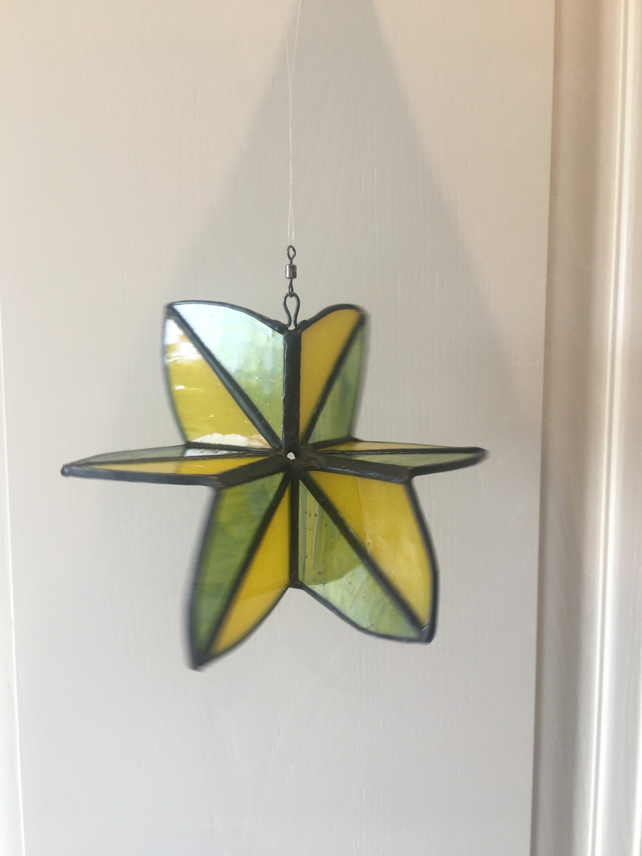 Stained Glass Spinner Spinning Flower Etsy UK