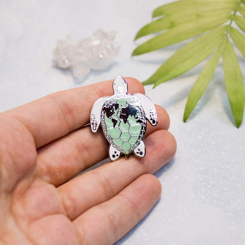 Sea turtle Enamel Pin Turtle Lapel Pin Gold turtle pin Etsy