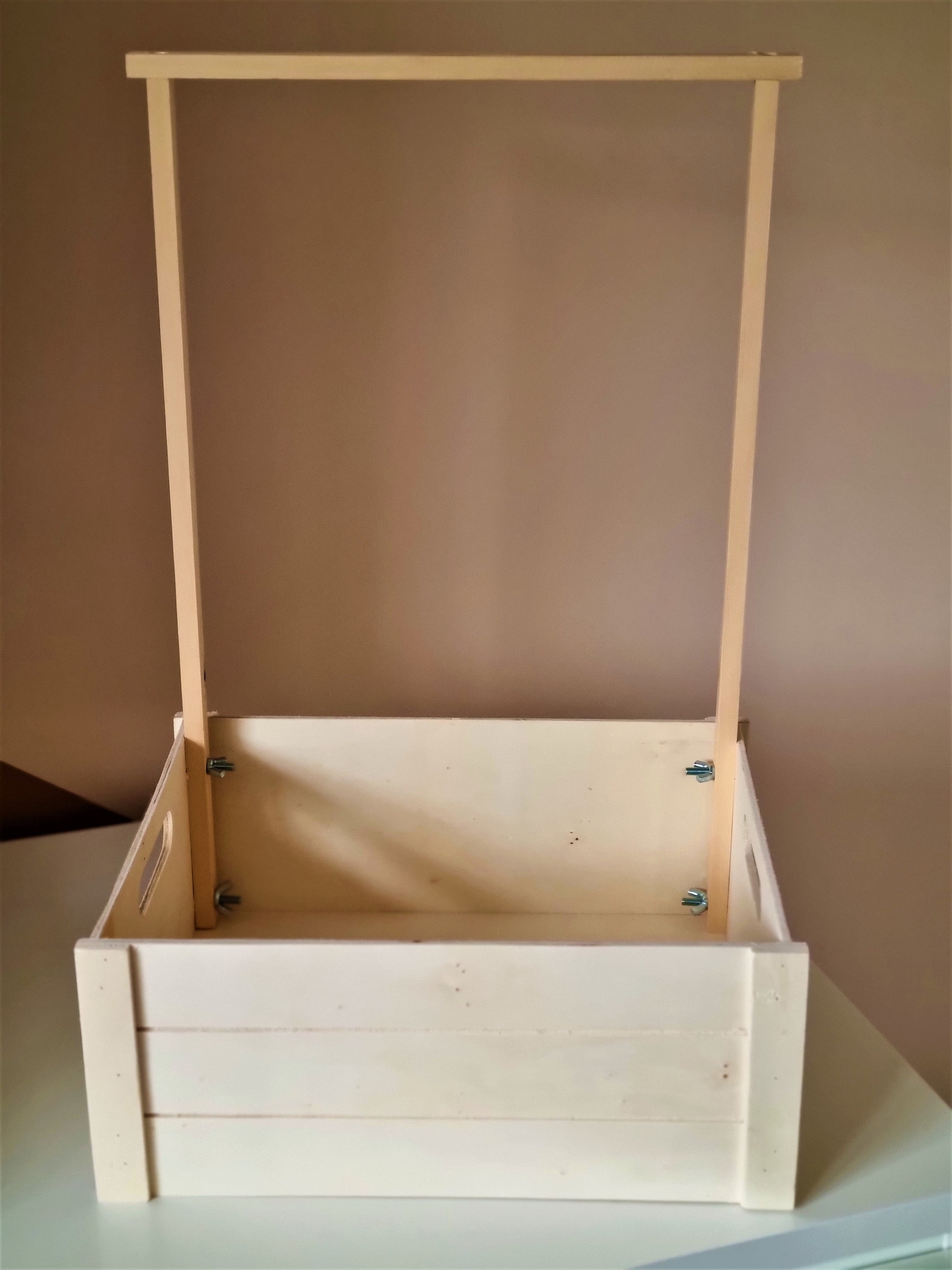 Baby Hamper With Hanging Rail Baby Shower Crate Baby Etsy UK