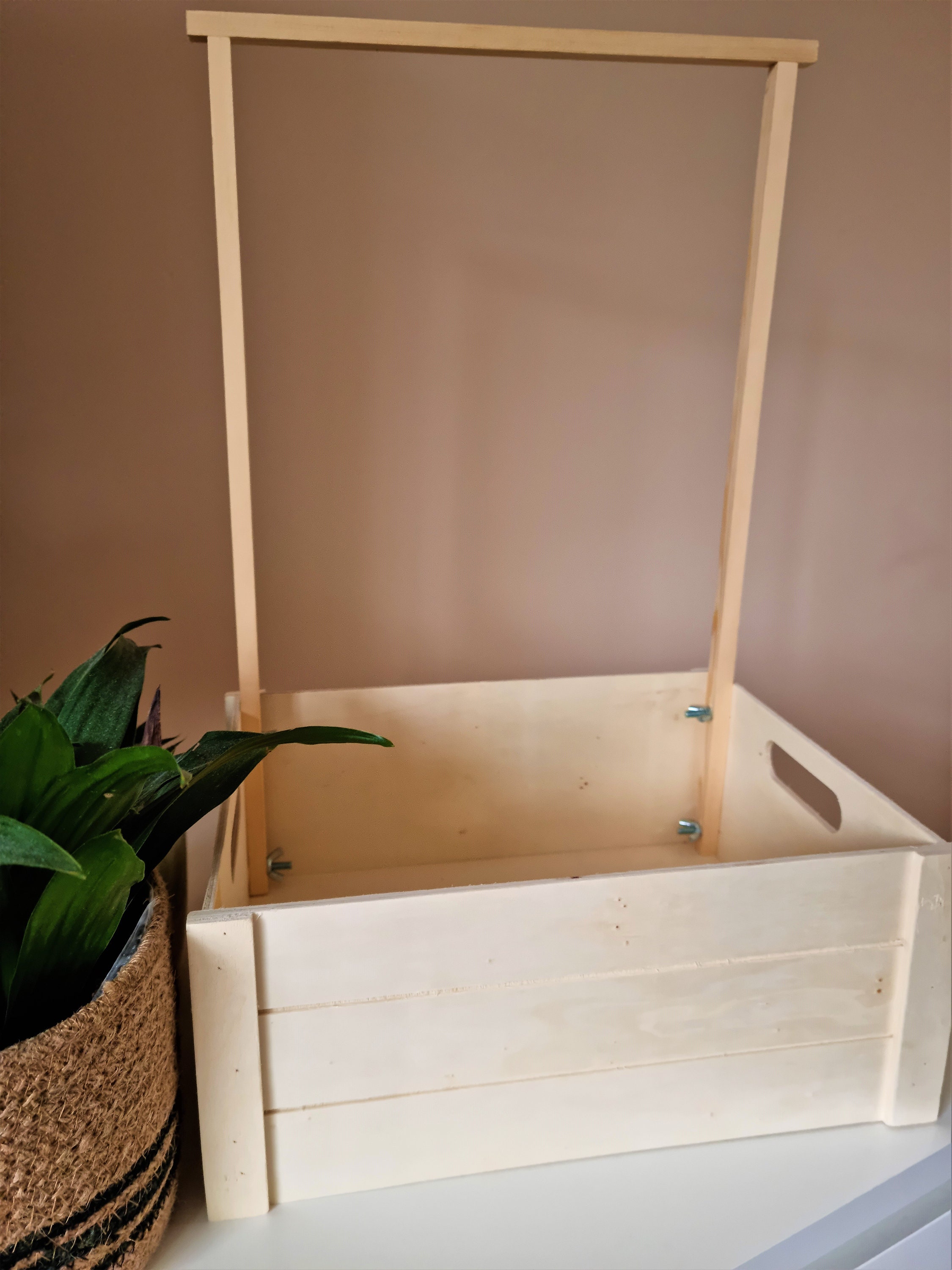 Baby Hamper With Hanging Rail Baby Shower Crate Baby Etsy UK